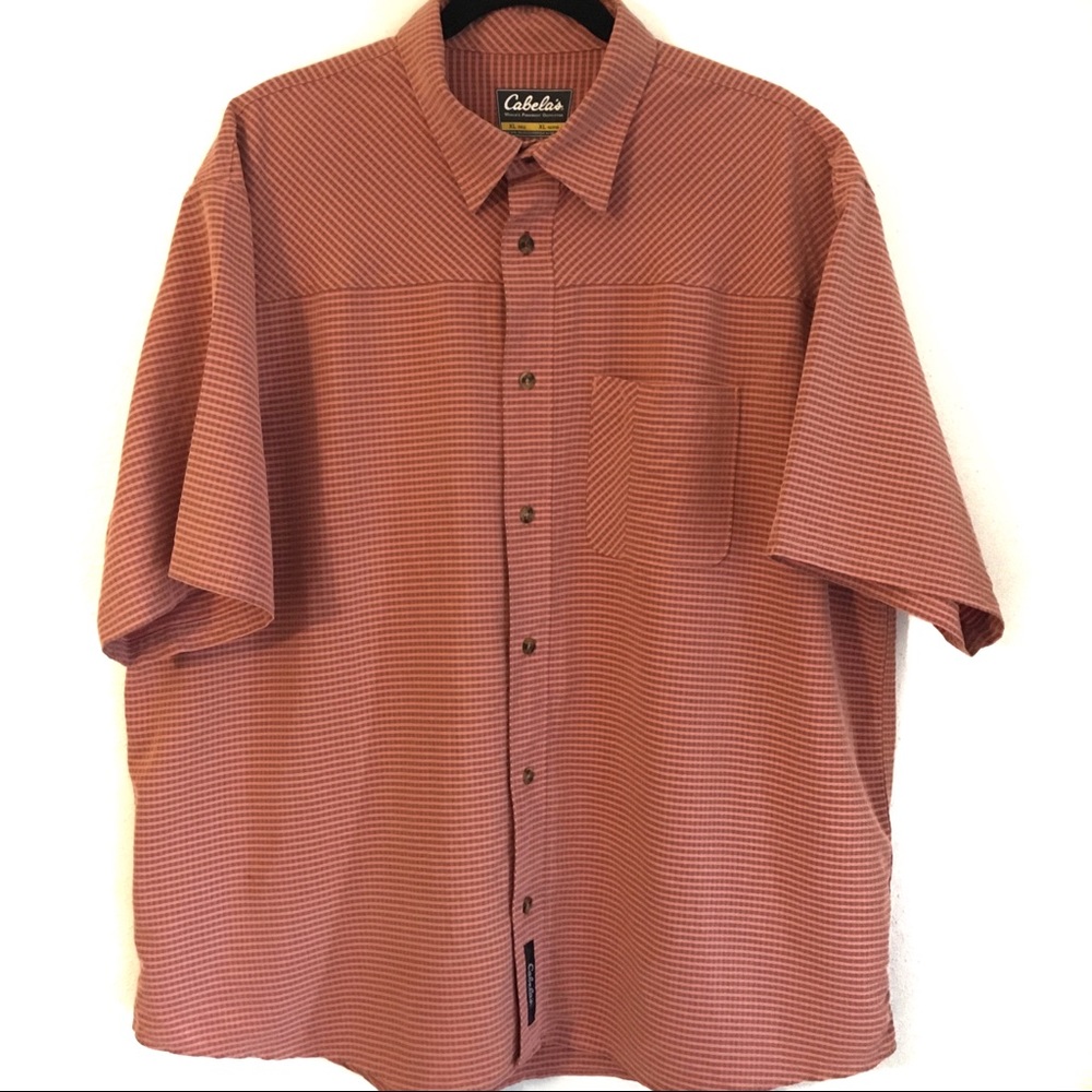 Cabela’s Short Sleeve Front Button Shirt XL